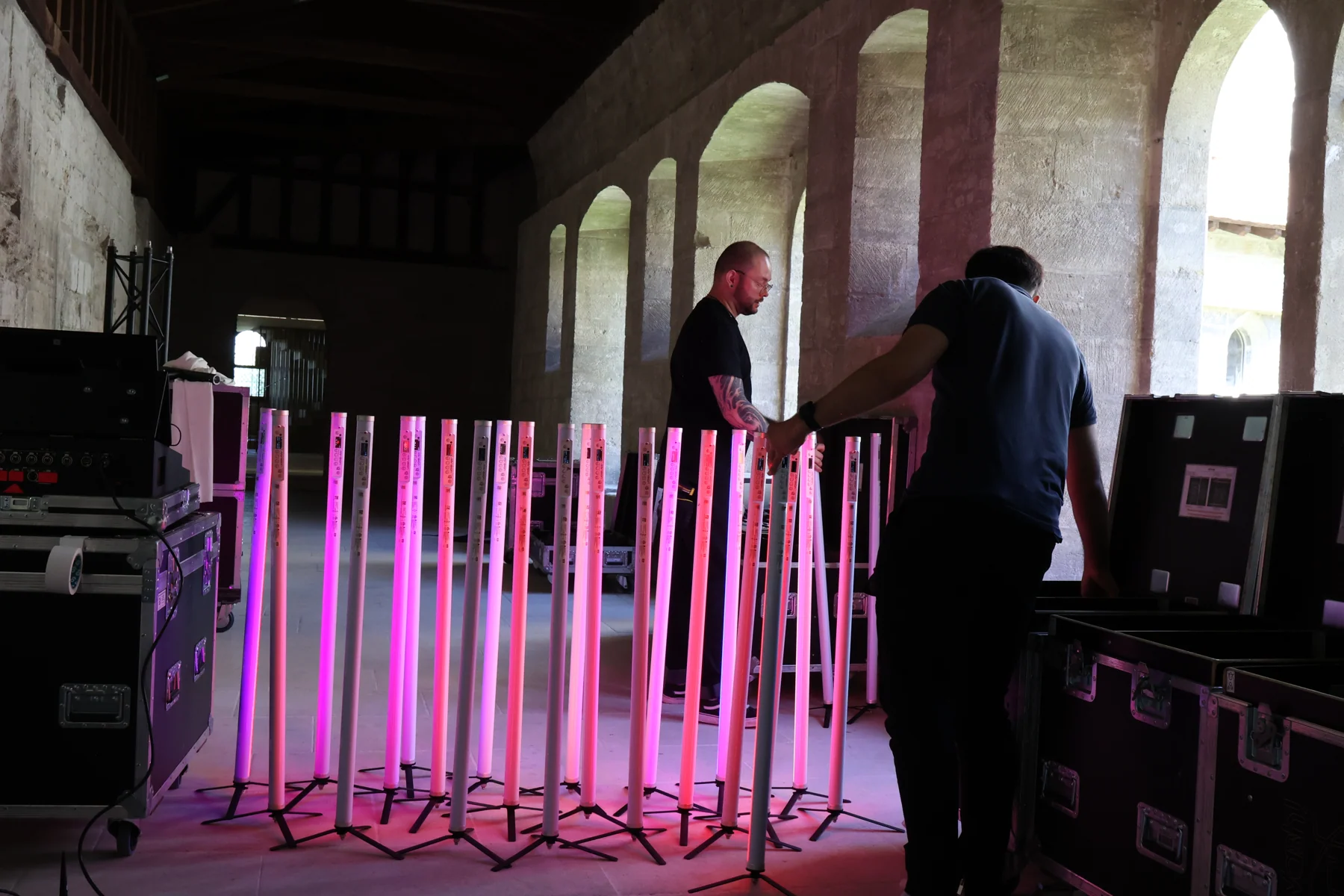 Préparation des éléments lumineux