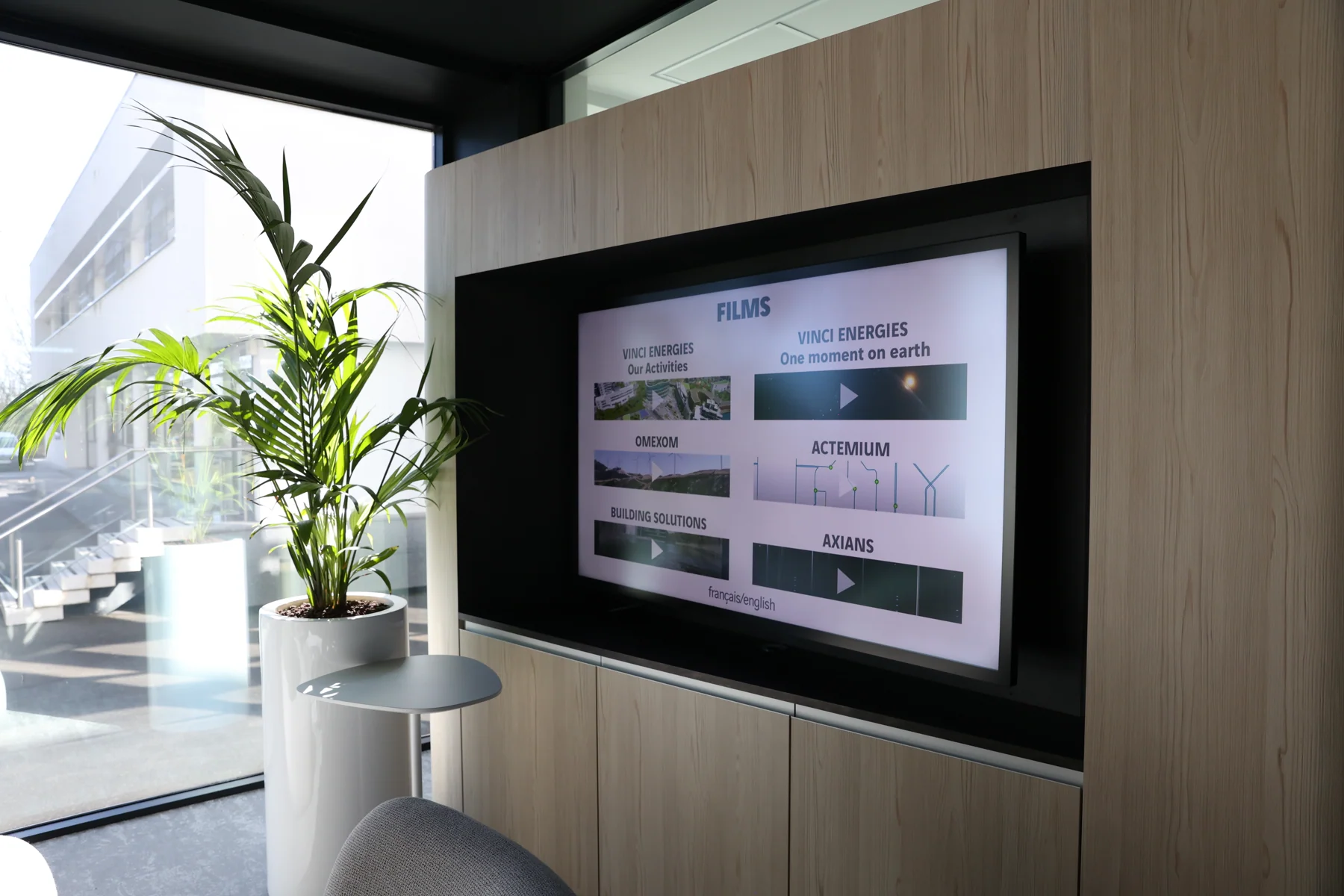 Écran d’information dans les espaces